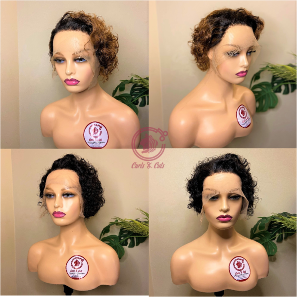Wig Diane - Pixie Curly Frontal Illusion Wig
