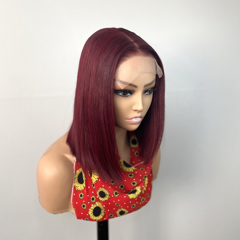 Gigi Unit - Burgundy Bob Lace Closure Wig