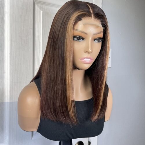 Daya Unit - Blonde Highlight Strip Bob Wig