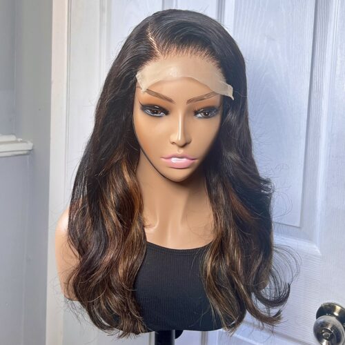 Mindy Unit- Blonde Highlight Wavy Closure Wig